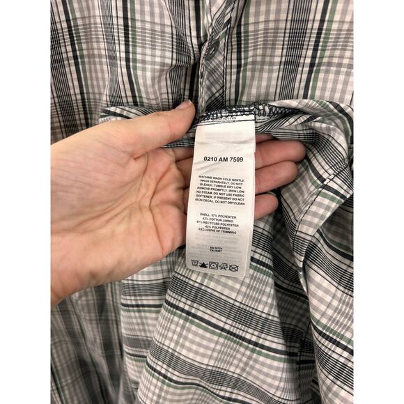 Columbia Plaid Short Sleeve Vented Fishing Shirt Men’s L Lightweight Outdoor - Picture 2 of 8